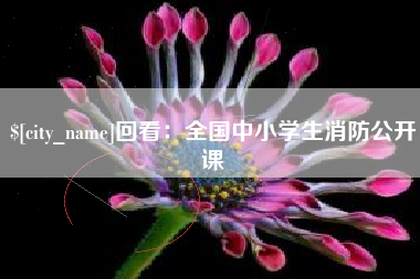 慈利回看：全国中小学生消防公开课