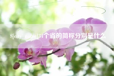 慈利34个省的简称分别是什么