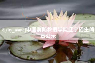 慈利中国消防救援学院辽宁招生简章公示