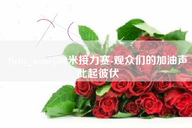 慈利500米接力赛-观众们的加油声此起彼伏