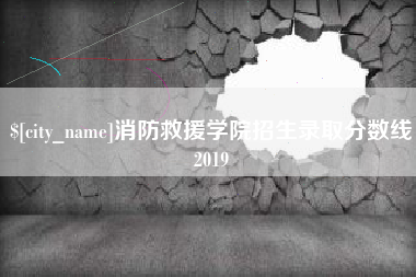 慈利消防救援学院招生录取分数线2019