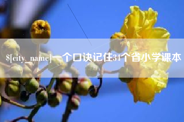 慈利一个口诀记住34个省小学课本