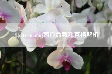 慈利西方命数九宫格解析