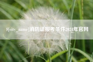 慈利消防证报考条件2024年官网