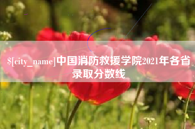 慈利中国消防救援学院2021年各省录取分数线