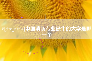 慈利中国消防专业最牛的大学是哪一个