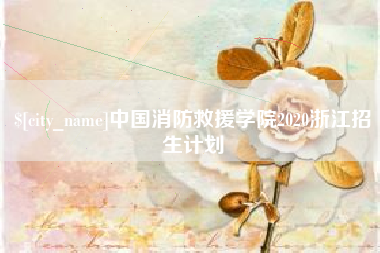 慈利中国消防救援学院2020浙江招生计划