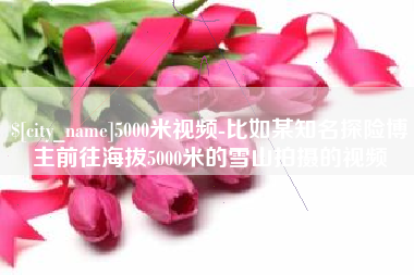 慈利5000米视频-比如某知名探险博主前往海拔5000米的雪山拍摄的视频