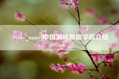 慈利中国消防救援学院介绍