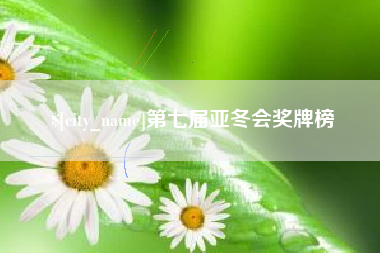 慈利第七届亚冬会奖牌榜
