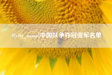 慈利中国队争夺冠亚军名单