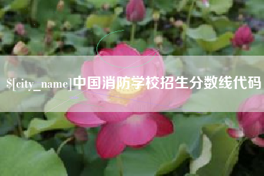 慈利中国消防学校招生分数线代码