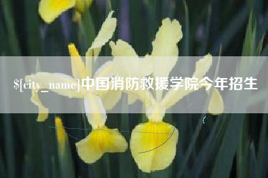 慈利中国消防救援学院今年招生