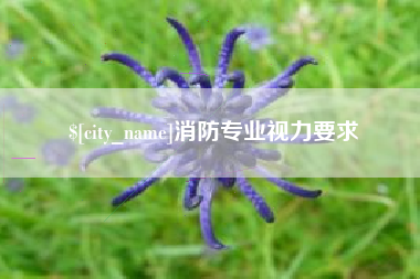 慈利消防专业视力要求