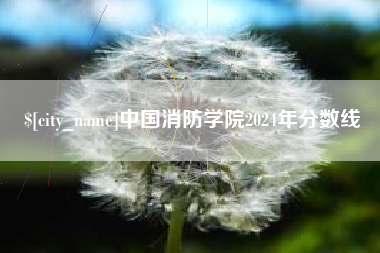慈利中国消防学院2024年分数线