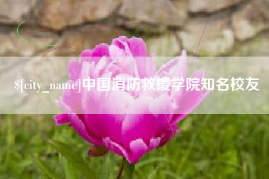 慈利中国消防救援学院知名校友