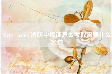 慈利消防中控证怎么考取需要什么条件