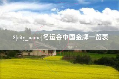 慈利冬运会中国金牌一览表