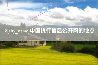 慈利中国执行信息公开网的地点