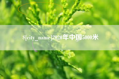慈利2020年中国5000米