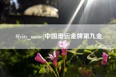 慈利中国奥运金牌第九金